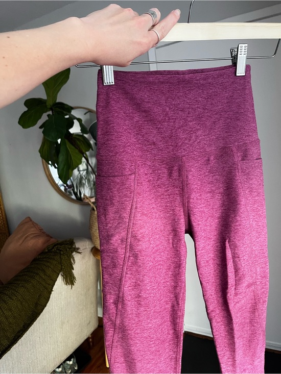 Beyond Yoga Pants - Beyond Yoga xs High-Waist Leggings in Magenta Heather